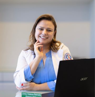 Lívea Helena Rodrigues Reinato, fonoaudióloga clínica da Clínica Cliff